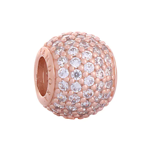 Pandora Sterling Silver 925 пробы, Кубический цирконий, Ювелирные аксессуары, Розово-золотой, Женские