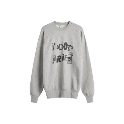 Aries Gray Men's Sweatshirts Ариес Серый Мужские Толстовки