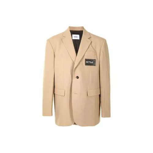 WE11DONE CAMEL Мужские Деловые Костюмы