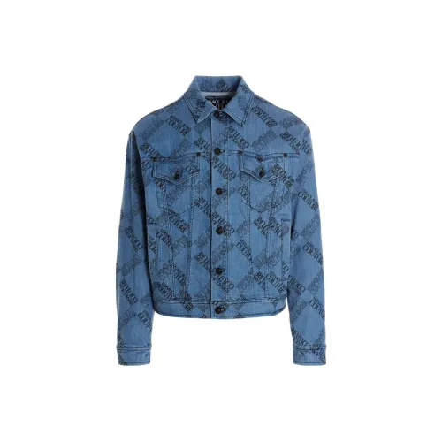 VERSACE JEANS COUTURE FW22 Denim Jacket Men's Blue