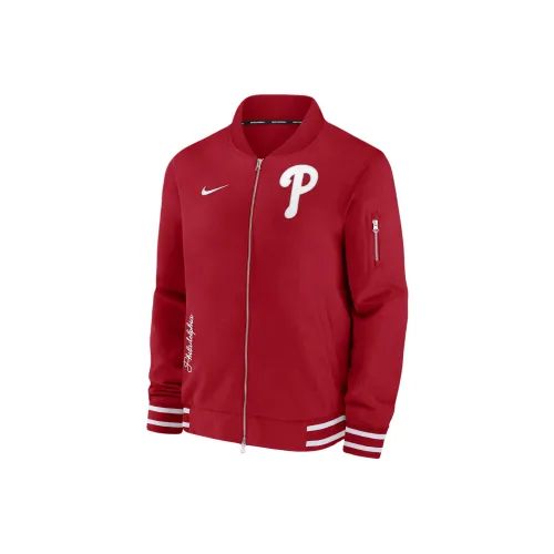 Nike MLB Коллаборация Philadelphia Phillies Аутентичная Коллекция Куртки и Пальто Мужской Красный