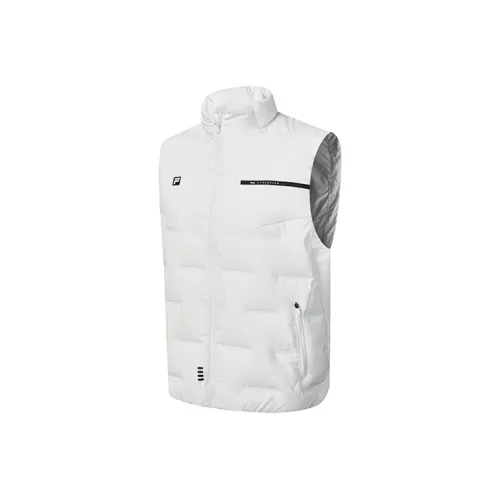 FILA ATHLETICS Cool Stone White Men's Down Vest FILA ATHLETICS Cool Stone White Мужской пуховый жилет