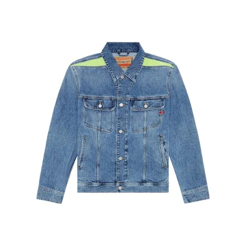 DIESEL SS23 Denim Jacket Men's Blue