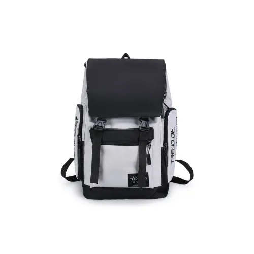 YUANTUZHE Холщовая сумка для путешествий унисекс серый черный