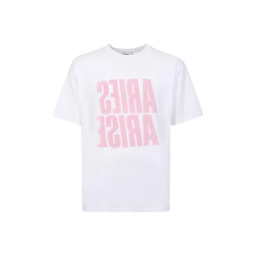 Aries Белая Мужская T-рубашка