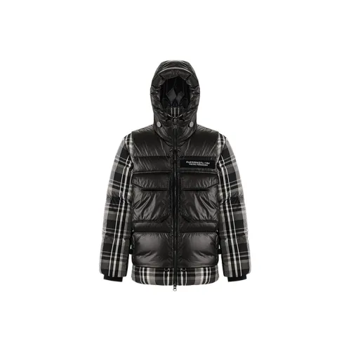 BOSIDENG Черная клетка Унисекс Пуховики