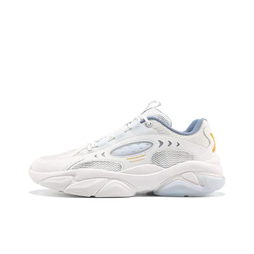 361° Yunshu Противоскользящий Устойчивый к истиранию Дышащий Низкий Топ Кроссовки для бега Мужские Белый Синий