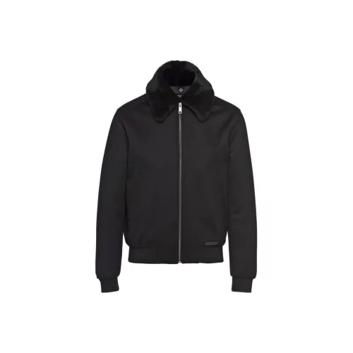 PRADA Мужские черные куртки