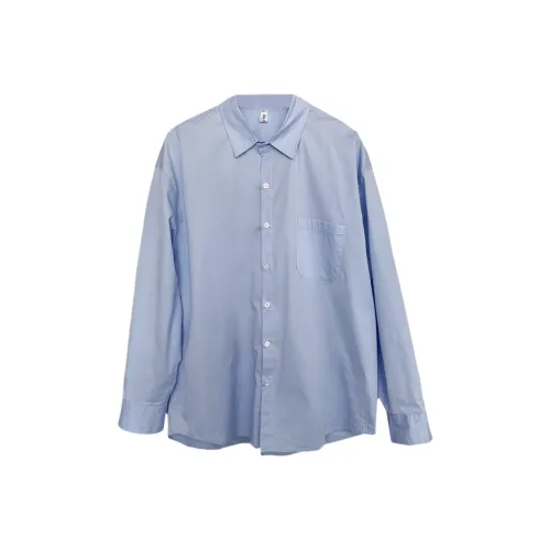 BISHE Бирюзовый Мужские Рубашки