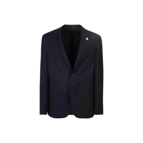 LARDINI Темно-синий Синий Мужской Деловой костюм