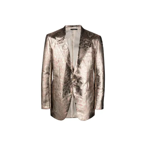 TF SS22 Бизнес костюм пальто мужской золотой