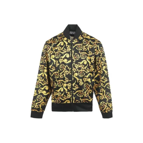 VERSACE JEANS COUTURE Мужские черные куртки