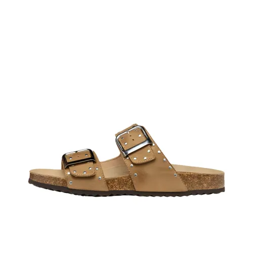 GEOX Brionia Аbrasion Resistant Шлепанцы Женские Светлый Умбра