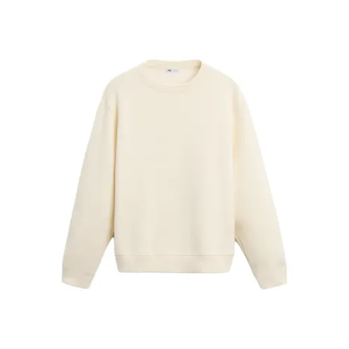 ZARA Белый Мужской Свитшот