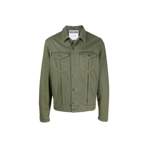 MOSCHINO Зеленый Мужской Джинсовые Куртки
