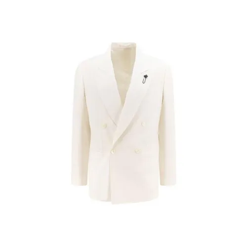 LARDINI Бизнес-костюм Пальто Мужской Белый