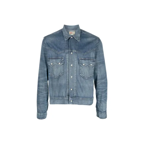 Double RL Синий Мужской Джинсовый Куртка