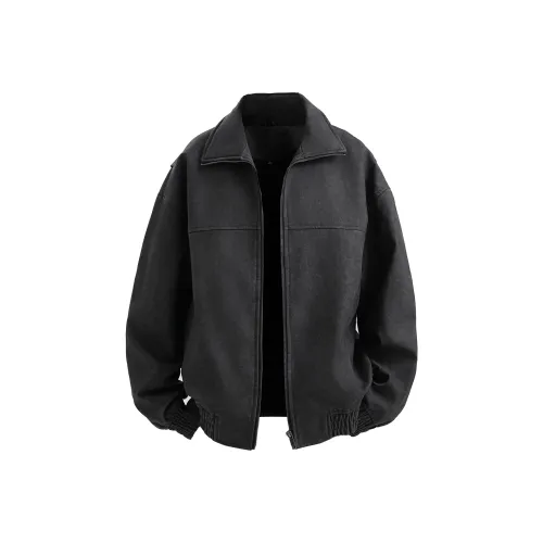 ZMOH Кожа Куртка Унисекс Парный