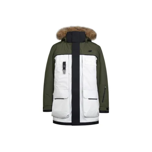 New Balance совместный бренд Пуховик Мужской Армейский зеленый