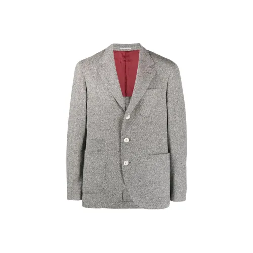 BRUNELLO CUCINELLI Серый Мужской Деловые костюмы