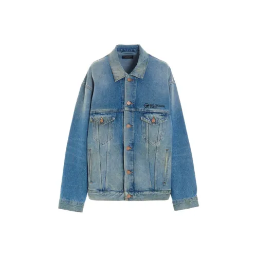 Balenciaga Denim Jacket Men's Light Blue