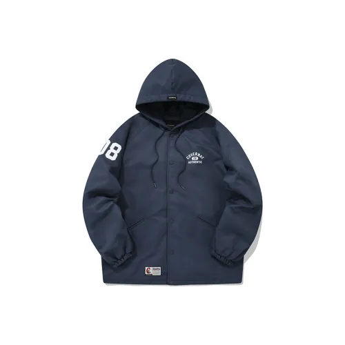 COVERNAT Темно-синие мужские куртки
