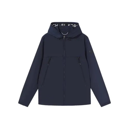 MICHAEL KORS Темно-синие мужские куртки