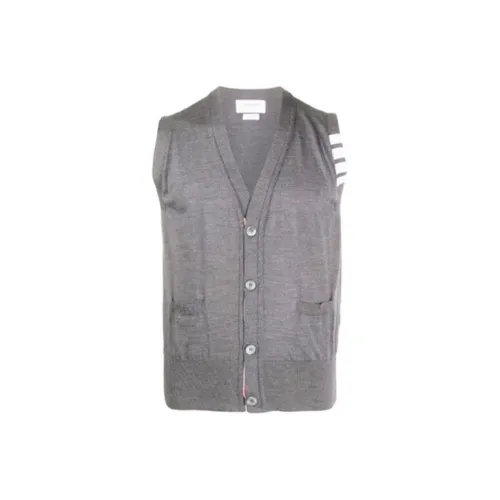 THOM BROWNE Светло-серый Мужской жилет