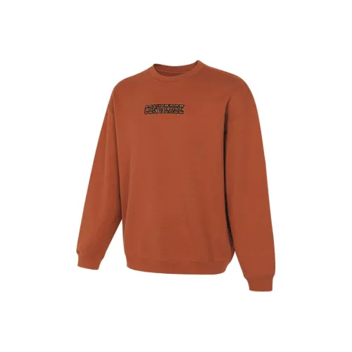 Конверс Свитшот Мужской Красный Коричневый