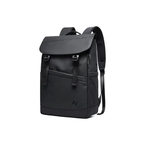 MOYYI Рюкзак из искусственной кожи стандартный унисекс черный