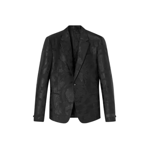 VERSACE FW23 Бизнес-костюм Пальто Мужской Черный