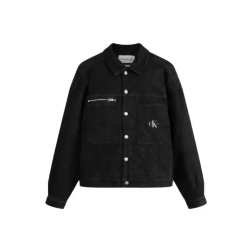 CK Calvin Klein FW23 Denim Jacket Unisex Denim Black CK Calvin Klein FW23 Деним Куртка Унисекс Деним Черный