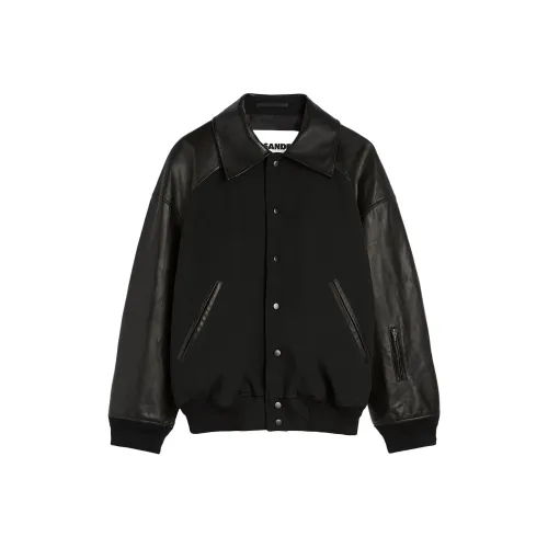 JIL SANDER Мужские черные куртки