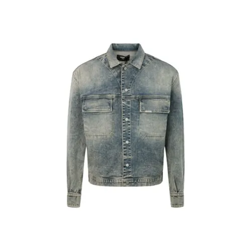 REPRESENT Синий Мужской Джинсовые Куртки