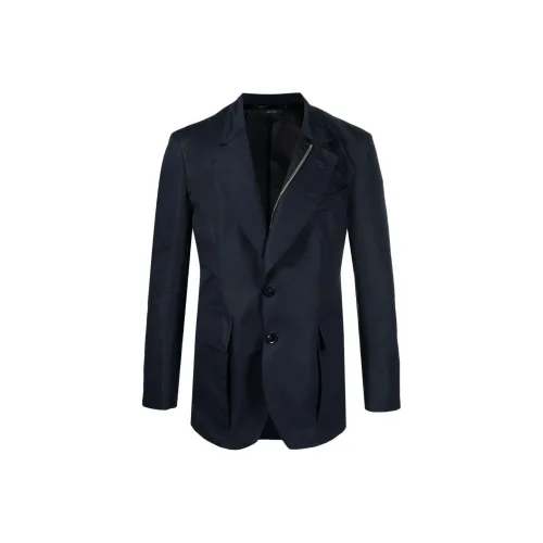 TOM FORD FW23 Бизнес-костюм Пальто Мужской Синий