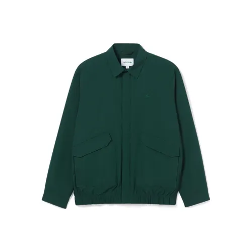 Куртки и пальто унисекс LACOSTE Collaboration темно-зеленый