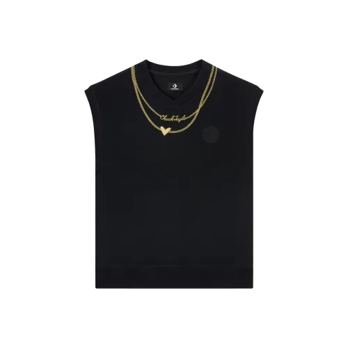 Конверс Черные Унисекс Жилеты