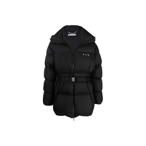 OFF Белый FW21 Пуховик Мужской Черный