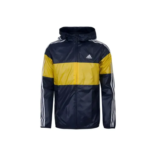 Adidas Внешняя куртка Желто-синяя Мужская куртка