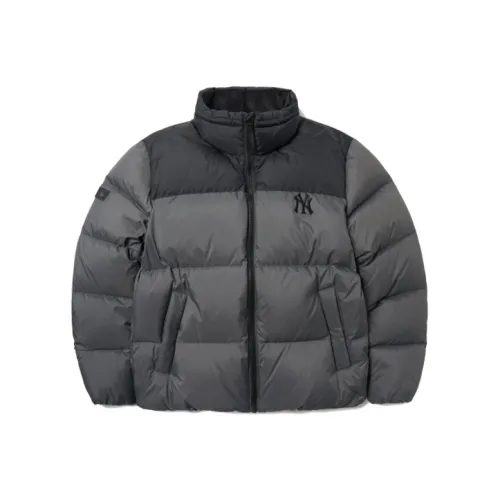 MLB Down Куртка Зимняя Укороченная Унисекс Серого цвета