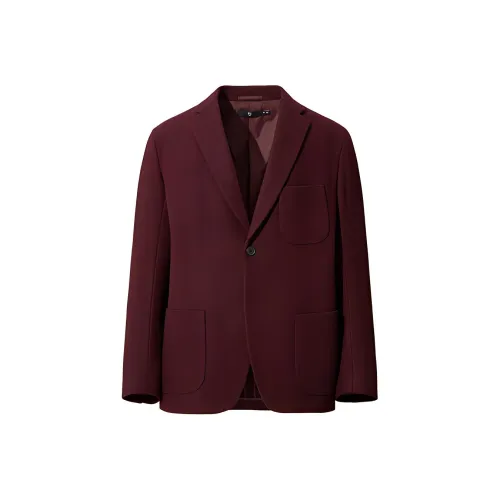 UNIQLO FW20 Бизнес-костюм мужской темно-красный