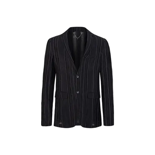 DAVID NAMAN Черный Мужской Деловой Костюм