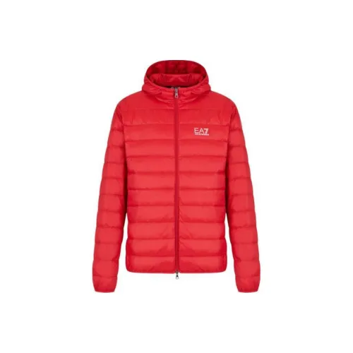 EMPORIO ARMANI EA7 Down Jacket Men's Red