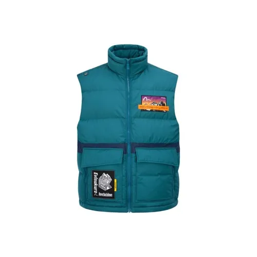 EVISU Зеленый Мужской Пуховый жилет