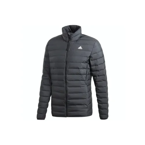 Adidas Varilite Пуховик Зимний Мужской Угольный Черный