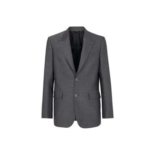 FENDI Бизнес-костюм Куртка Мужская Серого цвета