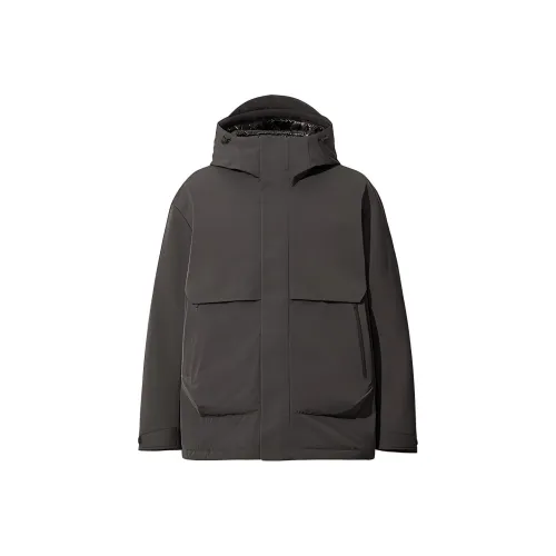 UNIQLO Jil Sander Collaboration Пуховик Зимний Мужской Темно-Серый