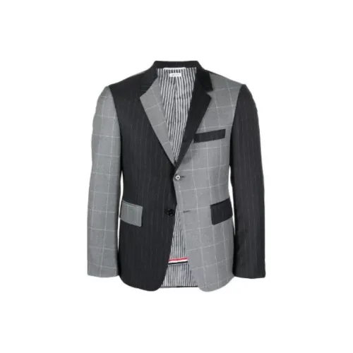 THOM BROWNE Серый Мужской Деловой костюм