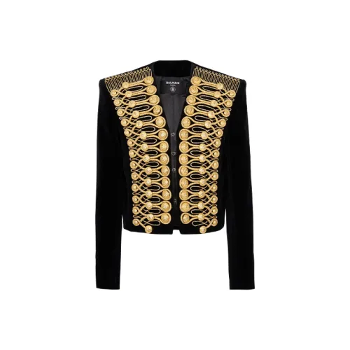 BALMAIN Мужские черные куртки