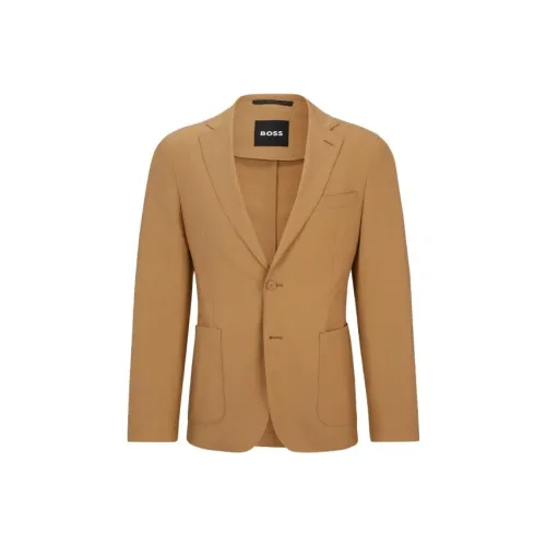 Hugo Boss SS24 Бизнес-костюм Пальто Мужской Светло-коричневый